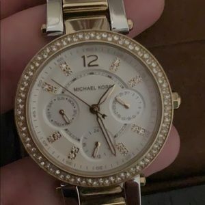 Michael Kors Silver & Gold Watch